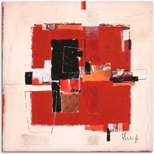 Artland Leinwandbild »Felder«, Muster, (1 St.), auf Keilrahmen gespannt Farbe Bild(er): rot Größe