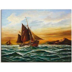 Artland Wandbild »Segelschiff auf See - maritime Malerei«, Boote & Schiffe,... Farbe Bild(er): bunt Größe
