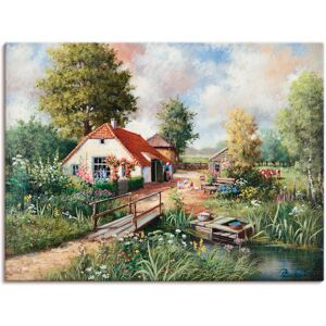 Artland Wandbild »Bauernhof«, Gebäude, (1 St.), als Leinwandbild, Poster in... Farbe Bild(er): grün Größe