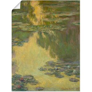 Artland Kunstdruck »Nymphéas. 1907.«, Blumen, (1 St.), als Alubild,... Farbe Bild(er): braun Größe
