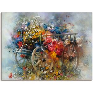 Artland Wandbild »Blumen Schubkarre«, Garten, (1 St.), als Leinwandbild,... Farbe Bild(er): bunt Größe