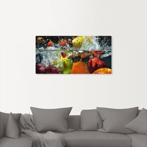 Artland Wandbild »Spritzendes Obst auf dem Wasser«, Lebensmittel, (1 St.),... Farbe Bild(er): bunt Größe