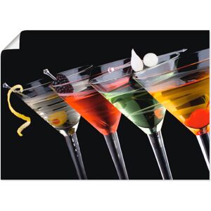 Artland Wandbild »Klassische Martini - Cocktail«, Getränke, (1 St.), als... Farbe Bild(er): schwarz Größe