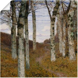 Artland Kunstdruck »Birken im Herbst. Um 1898«, Wiesen & Bäume, (1 St.), als... Farbe Bild(er): braun Größe