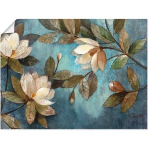 Artland Wandbild »Schwebende Magnolie«, Blumen, (1 St.), als Leinwandbild,... Farbe Bild(er): blau Größe