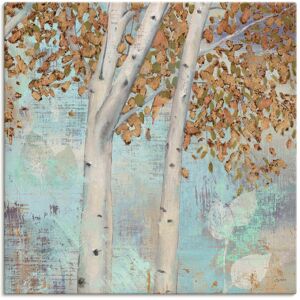 Artland Wandbild »Goldener Wald II«, Bäume, (1 St.), als Leinwandbild, Poster... Farbe Bild(er): blau Größe
