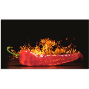 Artland Küchenrückwand »Roter scharfer Chilipfeffer«, (1 tlg.), Alu... rot Größe