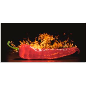 Artland Küchenrückwand »Roter scharfer Chilipfeffer«, (1 tlg.), Alu... rot Größe