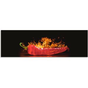 Artland Küchenrückwand »Roter scharfer Chilipfeffer«, (1 tlg.), Alu... rot Größe
