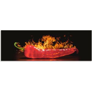 Artland Küchenrückwand »Roter scharfer Chilipfeffer«, (1 tlg.), Alu... rot Größe