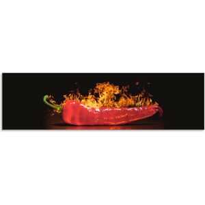 Artland Küchenrückwand »Roter scharfer Chilipfeffer«, (1 tlg.), Alu... rot Größe