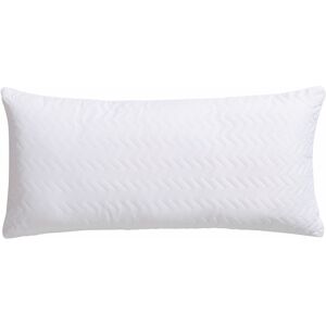 RIBECO Nackenstützkissen »Luca«, Füllung: Taschenfedern & Schaumstoff, Bezug:... weiss Größe B/H/L: 40 cm x 20 cm x 80 cm