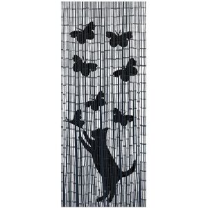 Maximex Türvorhang »Modell Katze und Schmetterling«, (1 St.), Insekten- und... schwarz Größe 200 cm