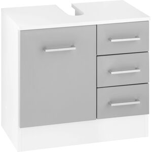 welltime Waschbeckenunterschrank »Ribera« weiss/grau Größe