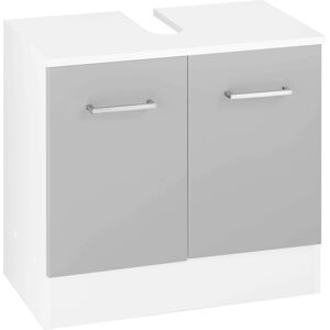 welltime Waschbeckenunterschrank »Ribera« weiss/grau Größe