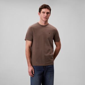 Calvin Klein Jeans T-Shirt »SS SMOOTH CTTN SOLID CREWNK TEE«, mit Logo Morel Größe S