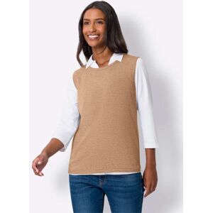 heine Stricktop camel Größe 46