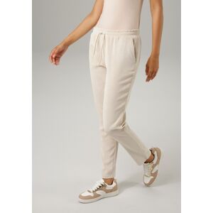 Aniston CASUAL Schlupfhose, aus trendigem, elastischen Cord wollweiss Größe 36
