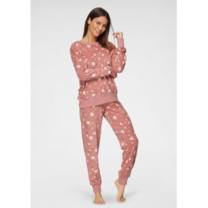 Vivance Dreams Pyjama, (2 tlg.), mit Alloverdruck altrosa-weiss-allover-gemustert Größe 36/38