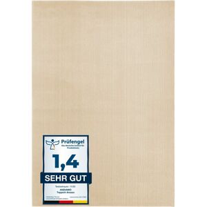 Andiamo Teppich »Arezzo«, rechteckig, 16 mm Höhe, Uni Farben, weicher Flor,... creme Größe B: 80 cm 1 St.