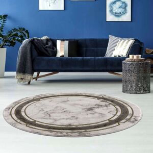 Carpet City Teppich »Noa 9266«, rund, 11 mm Höhe, Kurzflor, Modern, Weicher... goldfarben Größe Ø 120 cm 1 St.