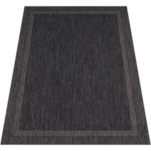 Paco Home Teppich »Roma 272«, rechteckig, 4 mm Höhe, Flachgewebe, meliert,... anthrazit Größe B: 140 cm 1 St.