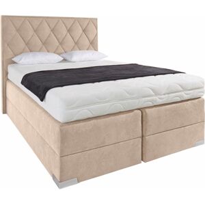 Westfalia Schlafkomfort Boxspringbett dunkelbeige Größe