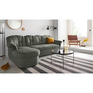 DOMO collection Ecksofa Papenburg L-Form, in grosser Farbvielfalt, wahlweise... dunkelgrün Größe