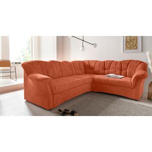 DOMO collection Ecksofa »Papenburg B/T/H: 242/190/84 cm L-Form«, wahlweise... terra Größe