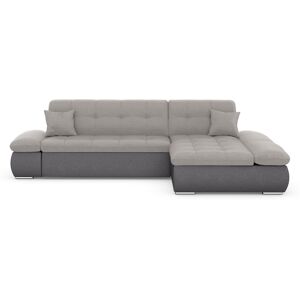 DOMO collection Ecksofa »Moric, L-Form, XXL-Sofa - Breite 300cm«, wahlweise... grau/silberfarben Größe