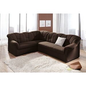 DOMO collection Ecksofa »Papenburg B/T/H: 242/190/84 cm L-Form«, wahlweise... schoko Größe