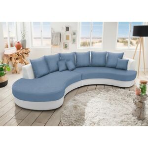 INOSIGN Ecksofa »Limoncello organische Formensprache, OTTOs Choice, L-Form«,... weiss/blau Größe