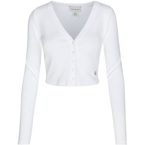 Calvin Klein Jeans Langarmshirt Weiss Damen Größe: M Lv047c204g