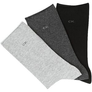 Calvin Klein Socken 3-Er Pkg Dark Grey Melange Grau Damen 701218770