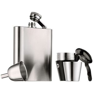 Wmf Manhattan Flachmann-Set 6tlg Cromargan Silber 06 0352 9990