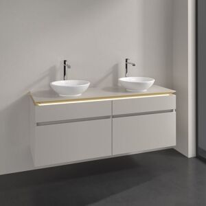 Villeroy & Boch Legato Waschtischunterschrank 140 cm mit 4 Auszügen und LED-Beleuchtung, Badmöbel,