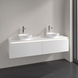 Villeroy & Boch Legato Waschtischunterschrank 160 cm mit 2 Auszügen und LED-Beleuchtung, Badmöbel,