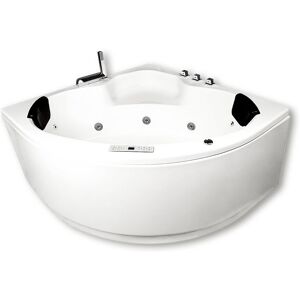 Caribia Rio Premium Whirlpool 130 x 130 cm mit Schürze 80746, Badewannen, euroweiß