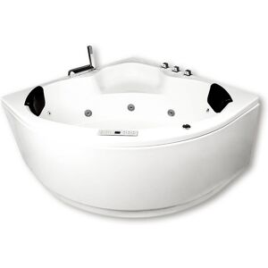 Caribia Rio Premium Whirlpool 140 x 140 cm mit Schürze 80748, Badewannen, euroweiß