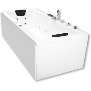 Caribia X-Tube Premium Whirlpool 160 x 75 cm mit Schürze 80734, Badewannen, euroweiß