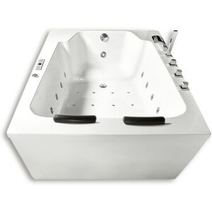 Caribia Classic Premium Whirlpool 190 x 120 cm mit Schürze 80782, Badewannen, euroweiß