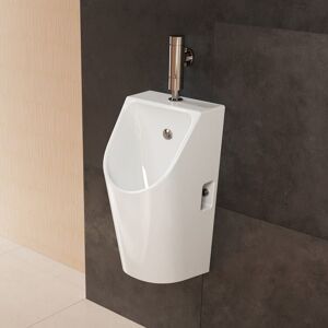 Hansgrohe EluPura Original S Urinal mit Zulauf von oben und Ablauf nach unten/hinten spülrandlos, HygieneEffect, Badkeramik, weiß