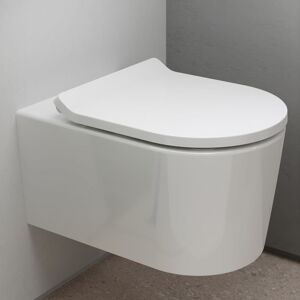 Hansgrohe EluPura S Wand WC Set 540 spülrandlos mit WC-Sitz, AquaHelix Flush und HygieneEffect, Badkeramik, weiß