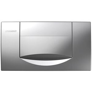 Geberit WC-Betätigungsplatte 200F für Spül-Stopp Spülung 115.222.11.1, Montagezubehör, chrom seidenglanz