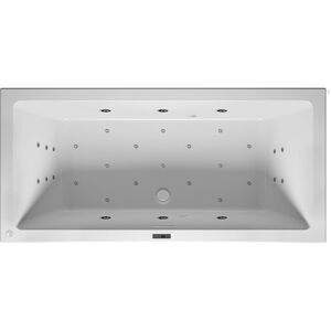 Riho Rethink Cubic Wall Whirlpool 180 x 80 cm, links, mit Riho Fall und Bliss-System, Whirlpools, hochglanz weiß