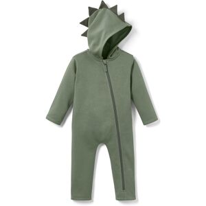Tchibo - Kinder-Sweat-Overall mit Dino-Applikation - Baby - Gr. 62/68 - dunkelgrün
