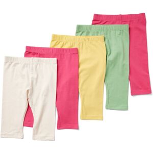 Tchibo - 5 Kinder-3/4-Leggings - Baby - Gr. 74/80 - grün