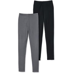 Tchibo - 2 Kinder-Leggings - Unisex - Gr. 158/164 - schwarz