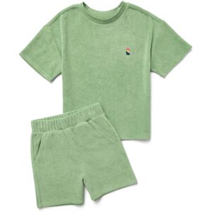 Tchibo - Kinder-Frottier-Set - Unisex - Gr. 86/92 - grün