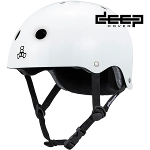 Triple Eight Deep Cover Helm (White Glossy)